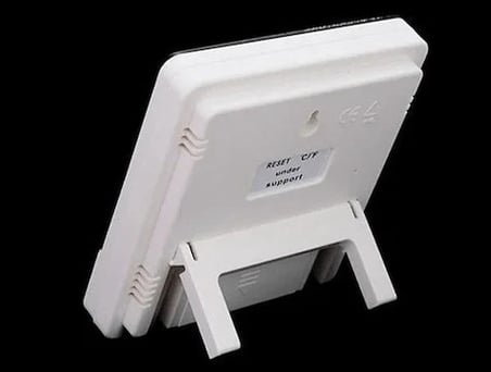 BiiShe® Bebek Odası Masaüstü Dijital Termometre Nem Ölçer Higrometre Saat