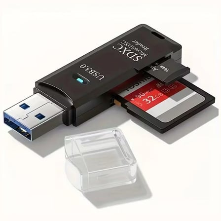 BiiShe® 2in1 Usb 3.0 Micro Sd Hafıza Kartı - Tf Kart Okuyucu Hub Adaptör Veri Aktarıcı