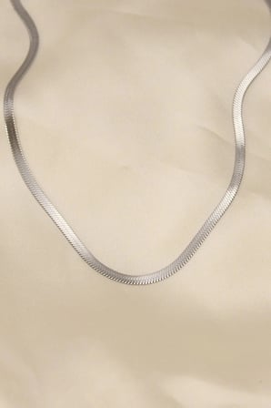 Mey İthalat® 316L Çelik Silver Renk 45 cm İtalyan Zincir Model Kadın Kolye