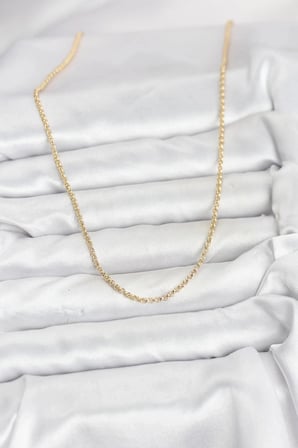Mey İthalat® CM 14K Gold Renk Halka Model 60 cm Kadın Kolye
