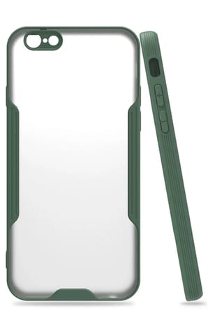 Mey İthalat®  iPhone 6 Kılıf Platin Silikon - Yeşil