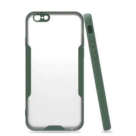 Mey İthalat®  iPhone 6 Kılıf Platin Silikon - Yeşil