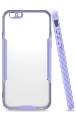 Mey İthalat®  iPhone 6 Kılıf Platin Silikon - Lila