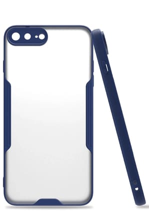 Mey İthalat®  iPhone 7 Plus Kılıf Platin Silikon - Lacivert