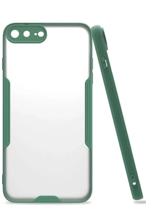 Mey İthalat®  iPhone 7 Plus Kılıf Platin Silikon - Yeşil