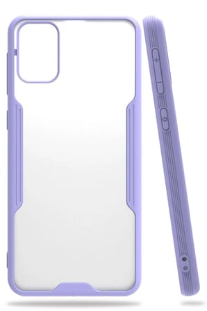 Mey İthalat®  Samsung Galaxy M31 Kılıf Platin Silikon - Lila