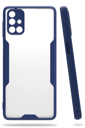 Mey İthalat®  Samsung Galaxy M31S Kılıf Platin Silikon - Lacivert