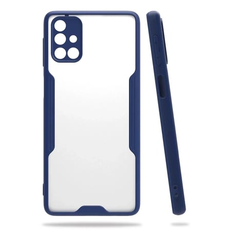 Mey İthalat®  Samsung Galaxy M31S Kılıf Platin Silikon - Lacivert