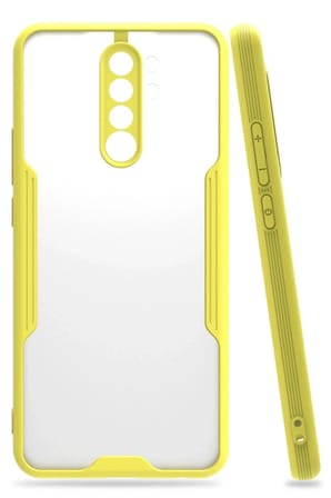 Mey İthalat®   Redmi Note 8 Pro Kılıf Platin Silikon - Sarı