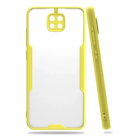 Mey İthalat®   Redmi Note 9 Kılıf Platin Silikon - Sarı