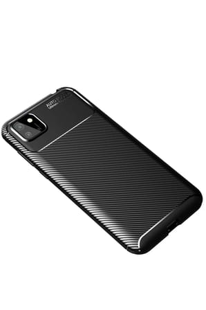 Mey İthalat®  Huawei Y5P Kılıf Auto Focus Karbon Kapak - Siyah
