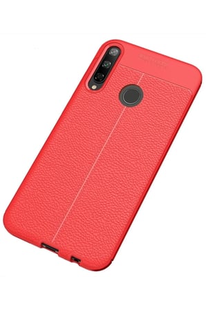 Mey İthalat®  Huawei P40 Lite E Kılıf Auto Focus Kapak - Kırmızı