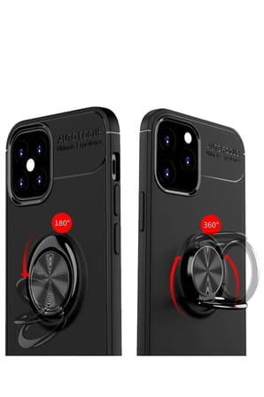 Mey İthalat®  iPhone 12 Mini Kılıf Range Yüzüklü Silikon - Kırmızı