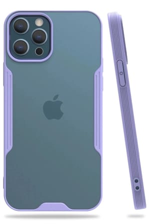 Mey İthalat®  iPhone 12 Pro Max Kılıf Platin Silikon - Lila