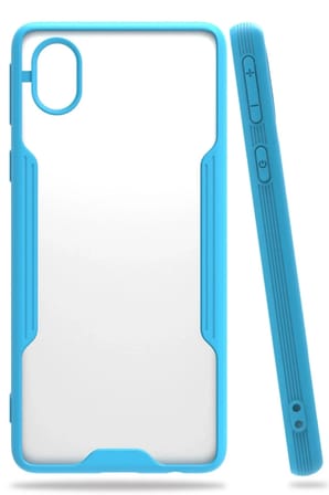 Mey İthalat®  Samsung Galaxy A01 Core Kılıf Platin Silikon - Mavi