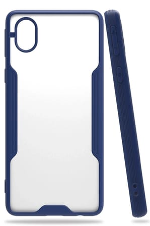Mey İthalat®  Samsung Galaxy A01 Core Kılıf Platin Silikon - Lacivert