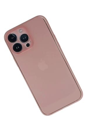 Mey İthalat®  iPhone 13 Pro Kılıf PP Ultra İnce Kapak - Pembe