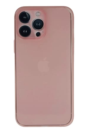 Mey İthalat®  iPhone 13 Pro Max Kılıf PP Ultra İnce Kapak - Pembe