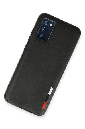 Mey İthalat®  Samsung Galaxy A03S Kılıf Loop Deri Silikon - Siyah