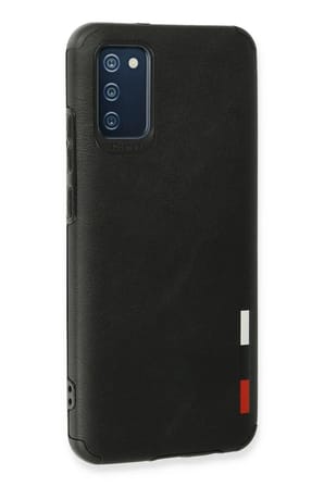 Mey İthalat®  Samsung Galaxy A03S Kılıf Loop Deri Silikon - Siyah
