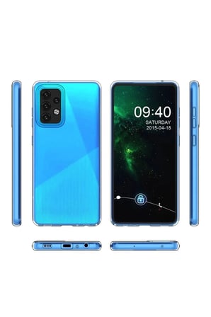 Mey İthalat®  Samsung Galaxy A03S Kılıf Lüx Şeffaf Silikon