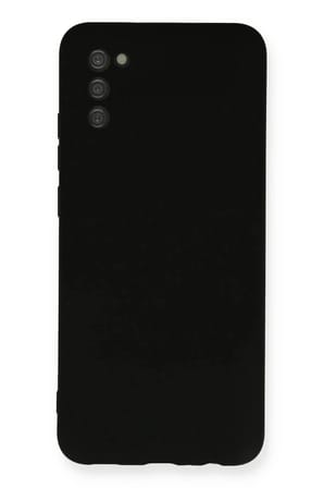 Mey İthalat®  Samsung Galaxy A03S Kılıf Nano içi Kadife Silikon - Siyah