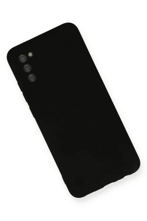 Mey İthalat®  Samsung Galaxy A03S Kılıf Nano içi Kadife Silikon - Siyah