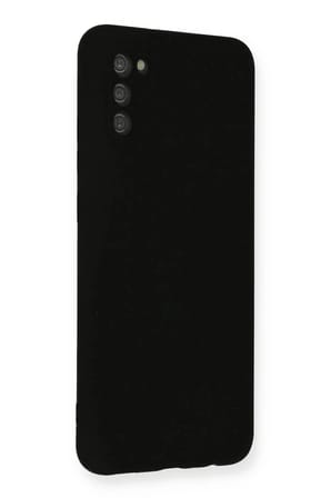 Mey İthalat®  Samsung Galaxy A03S Kılıf Nano içi Kadife Silikon - Siyah