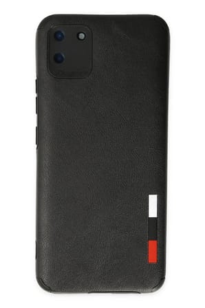 Mey İthalat®  Realme C11 Kılıf Loop Deri Silikon - Siyah