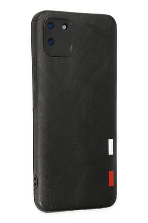 Mey İthalat®  Realme C11 Kılıf Loop Deri Silikon - Siyah