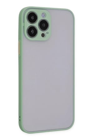 Mey İthalat®  iPhone 13 Pro Max Kılıf Montreal Silikon Kapak - Turkuaz