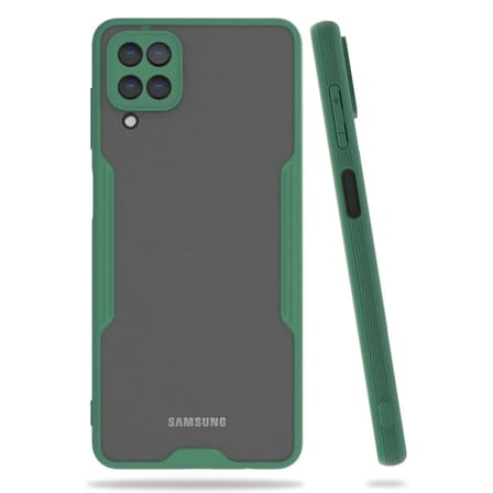 Mey İthalat®  Samsung Galaxy A22 Kılıf Platin Silikon - Yeşil