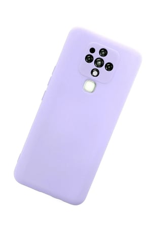 Mey İthalat®  Tecno Camon 16 Kılıf Nano içi Kadife Silikon - Lila