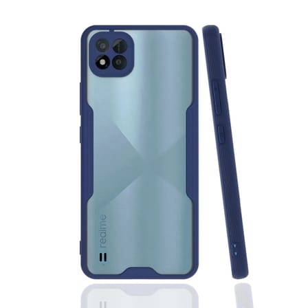 Mey İthalat®  Realme C11 2021 Kılıf Platin Silikon - Lacivert