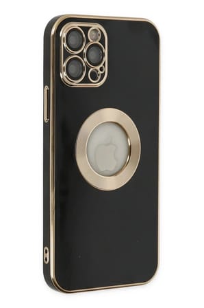 Mey İthalat®  iPhone 12 Pro Max Kılıf Store Silikon - Siyah