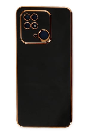 Mey İthalat®   Redmi 10C Kılıf Volet Silikon - Siyah