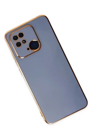 Mey İthalat®   Redmi 10C Kılıf Volet Silikon - Mavi