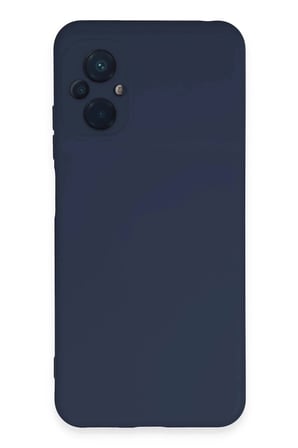 Mey İthalat®   Poco M5 Kılıf Nano içi Kadife Silikon - Lacivert