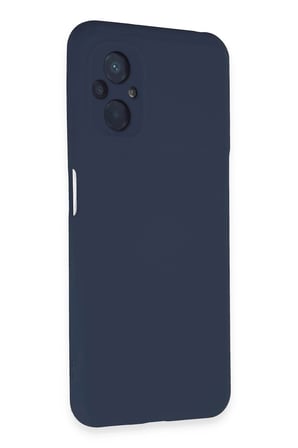 Mey İthalat®   Poco M5 Kılıf Nano içi Kadife Silikon - Lacivert
