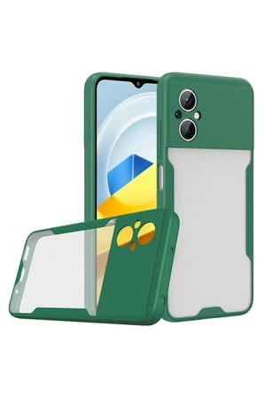 Mey İthalat®   Poco M5 Kılıf Platin Silikon - Yeşil
