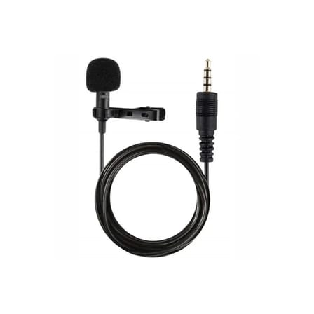 Mey İthalat®  3.5mm Jak 1.5 Metre Double Mikrofon - Siyah