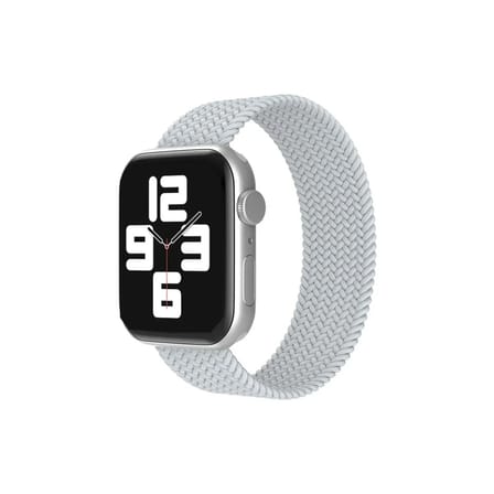 Mey İthalat®   Watch 38mm Ayarlı Solo Silikon Kordon - Beyaz