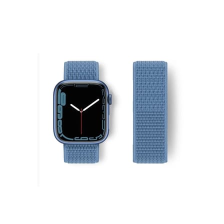 Mey İthalat®   Watch 42mm Hasırlı Cırtcırtlı Kordon - Mavi