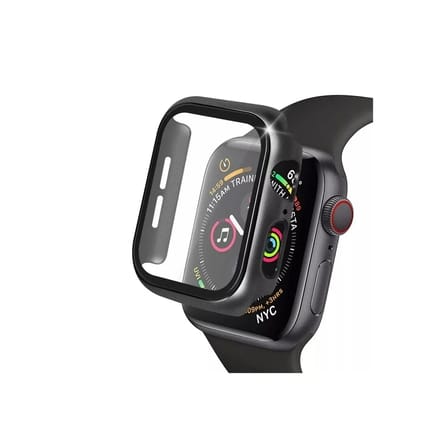 Mey İthalat®   Watch 40mm Camlı Kasa Ekran Koruyucu - Siyah