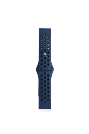 Mey İthalat®  Watch 22mm Spor Delikli Kordon - Lacivert-Siyah