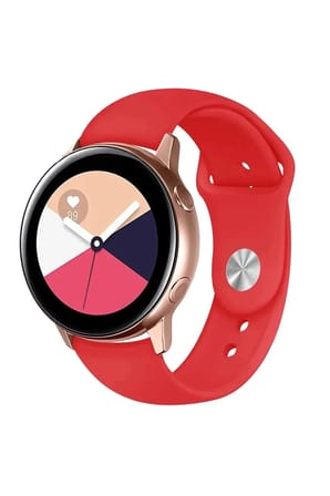 Mey İthalat®  Watch 22mm Klasik Kordon - Kırmızı
