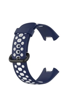 Mey İthalat®   Redmi Watch 2 Spor Delikli Kordon - Lacivert-Beyaz