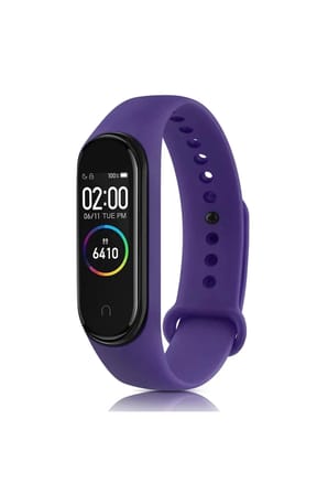 Mey İthalat®   Mi Band 6 Klasik Kordon - Mor