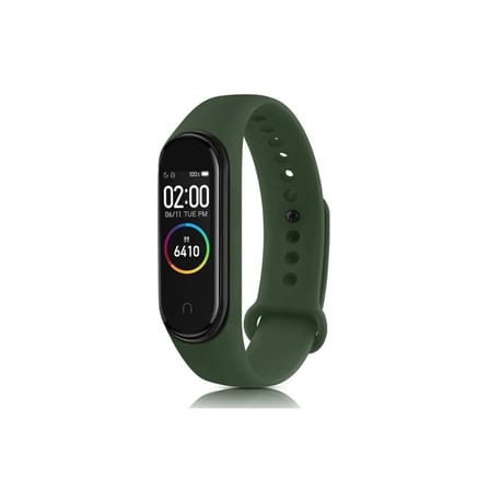 Mey İthalat®   Mi Band 7 Klasik Kordon - Haki Yeşil