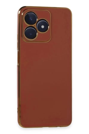 Mey İthalat®  Realme C53 Kılıf Volet Silikon - Kırmızı